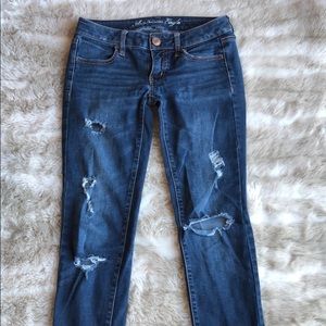 American Eagle distressed Jeggings